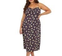 Brave Soul Womens/Ladies Floral Curved Spaghetti Strap Midi GT39503