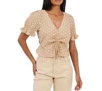 Brave Soul Womens/Ladies Polka Dot Frill Top GT40965