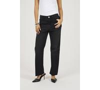 Brave Soul Women's Mid Rise Straight Leg Jeans in Black | Size: 10 Brave Soul Black 10