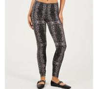 Brave Soul Womens Print Leggings in Grey Snake - Size 12 UK
