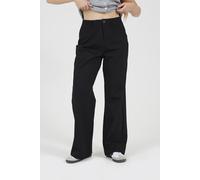 Brave Soul Women's Straight Leg Jersey Trousers in Black | Size: Small Brave Soul Black S