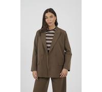 Brave Soul Women's Structured Blazer in Brown | Size: Large Brave Soul Brown L