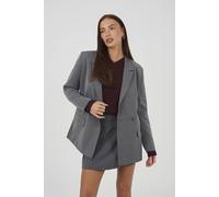 Brave Soul Women's Structured Blazer in Grey | Size: Large Brave Soul Grey L