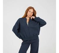 Brave Soul Zip Through Sweat Bomber Jacket - Charcoal - Charcoal - S