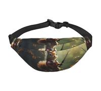 Brave Squirrel Boys Crossbody Waist Bag, Large Travel Fashion Waist Bag for Sports, Running, Cycling, Traveling, Fishing