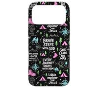 Brave Steps with God Christian Camping Pattern Case for iPhone 17 Pro Max