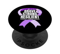 Brave Strong Resilient Sjogren's Syndrome Warrior PopSockets Adhesive PopGrip