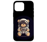 Brave Teddy Astronaut on a Cosmic Adventure Case for iPhone 16 Pro Max