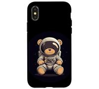 Brave Teddy Astronaut on a Cosmic Adventure Case for iPhone X/XS