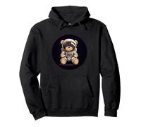 Brave Teddy Astronaut on a Cosmic Adventure Pullover Hoodie