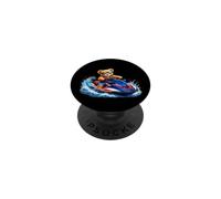 Brave Teddy Bear on a High-Speed Jet Ski Shapes Mania PopSockets Adhesive PopGrip