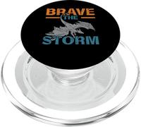 Brave The Storm Flying Beast Myth Dragon Whisperer PopSockets PopGrip for MagSafe