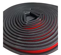 Brave Tools 10M Car Door Boot Edge Protector Strip Trim U Shape Guard Seal Rubber Black Protected Lining (No Glue Required)