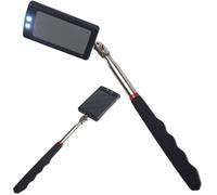 Brave Tools Telescopic Light Inspection Mirror 2 Bright Led Grip Extends 29-87Cm Adjustable Rotating Head