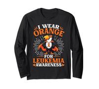 Brave Toucan I Wear Orange for Leukiemia Awareness Support Long Sleeve T-Shirt