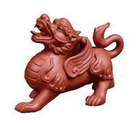 Brave Troops Lucky Fortune Tea Pet Fengshui Decoration Wealth Figurine Ceramic Crafts Ward Off Evil Energy Home Office Business Gift Car Decoration Art decoration,B