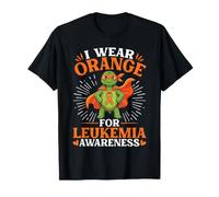 Brave Turtle I Wear Orange for Leukiemia Awareness Support T-Shirt