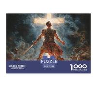 Brave WarriorExquisite 1000-Piece Jigsaw Puzzles for Adults Containing A Wealth of Challenging Educational Puzzle Game Pieces - Designed to Be A Cherished Gift Jigsaw Puzzles for Adults And Kids 12 Y