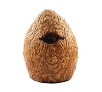Brave Wings Hand Carved Wooden - Dragon Egg with Peeping Eye - Wood Ornament Sculpture Figurine Statue Unique Table Decoration Home Decor Gift for Christmas - 1690
