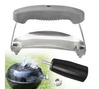 Braveboy Damper & 80672 Charcoal Lid Handle Kit Compatible with Weber WSM Kettle Knob and for Weber 18” 22” 26" & Charcoal Grills (2015-Present) with 2 Handle Holes lids