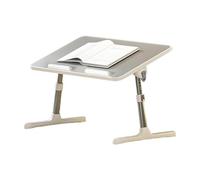 BRAVECOW Adjustable Height Angle Bed Table, Lap Desk Laptop Lift multifunctional folding table, Foldable Legs 40kg Load 52 * 30cm Tablet Stand up to 17'' Laptop,for Work Study Sofa Reading Writing