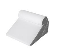 BRAVECOW Bed Wedge Pillow, 3-in-1 Adjustable Memory Foam Sleeping Support Headrest Incline Cushion, Washable Cover for Back Pain Leg Elevation