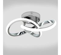 BRAVECOW Ceiling Lamp Porch Light Elegant Silver Corridor Balcony LED Modern Simple Creative Personality Cloakroom Livingroom 24W