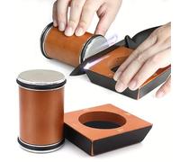 BRAVECOW Rolling Knife Sharpener Kit | 4-Angle Magnetic Guide (15/18/20/22°) w/Diamond & Discs for Kitchen & Outdoor Blades
