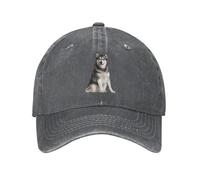 BrAvee Baseball Cap Fashion Unisex Cotton Alaskan Malamute Dog Baseball Cap Adult Siberian Husky Adjustable Dad Hat for Men Women Hip Hop The