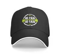 BrAvee Baseball Cap No Pain No Gain Mens Baseball Caps Cap with Visor Sunshade Cycling Hat Birthday Gift Christmas
