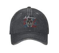 BrAvee Baseball Cap Vintage Horror Deftones Skull Baseball Caps Unisex Distressed Denim Sun Cap Gothic Outdoor Summer Caps Hat Birthday Gift Christmas
