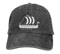 BrAvee Baseball Cap Washed Men's Baseball Cap Long Ship Scandinavia Iceland Classic Trucker Snapback Caps Dad Hat Viking Golf Hats The