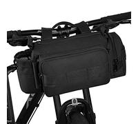 BraveHawk OUTDOORS Bike Handlebar Bag, 900D Nylon Oxford Multi-Purpose Tactical Waist Bag Heavy-Duty Water Resistant MOLLE Outdoor Bicycle Pack for Cycling Hiking (Large)