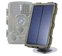 Braveking1 Trail Camera Solar Panel DC 6V/1700mAh Solar Power Bank Portable Charger IP66 Waterproof for Hunting Game Cameras (Installation kit Included)