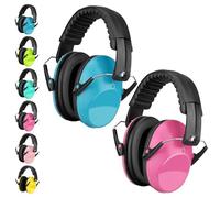 BraveKoi Kids Ear Defenders 2 Pack, 26dB SNR Children Noise Cancelling Headphones Foldable Adjustable Hearing Protection Noise Cancelling Earmuffs for Autism, Boys, Girls, Toddlers (Age 3-16 Year Old)