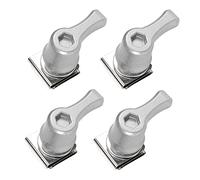 Bravema Saddlebag Theft Deterrent System - Zinc Alloy Lever Lock Bolts Nuts for Harley Davidson Touring CVO Road Softail Motorcycles - 4x Lever Bolts & Nut Clips Included