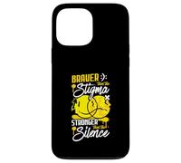 Braver Than The Stigma Mental Health Awareness Quote Case for iPhone 13 Pro Max