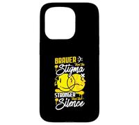 Braver Than The Stigma Mental Health Awareness Quote Case for iPhone 15 Pro