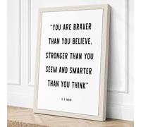 Braver Than You Believe Canvas Wall Art Print 36x24 Inch (91 x 61 cm)