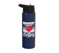 Bravery Beyond The Surgery - Open Heart Surgery Stainless Steel Insulated Water Bottle