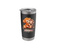 Bravery is Asking for A Hug Scared Crying Monkey Comfort Stainless Steel Insulated Tumbler