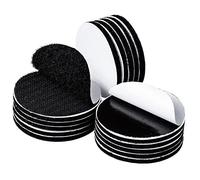 BRAVESHINE Heavy Duty Hook and Loop Self Adhesive Dots Tapes, Sticky Back Coins Dots, Round Sticky Adhesive Pads, Sticky Back Fastening Tape for School, Home, Office (12 Pack,Round 38mm
