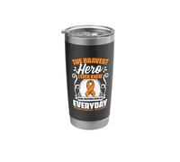 Bravest Hero MS Awareness Multiple Sclerosis Survivor Stainless Steel Insulated Tumbler
