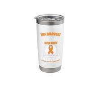 Bravest Hero MS Awareness Multiple Sclerosis Survivor Stainless Steel Insulated Tumbler
