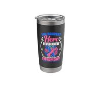 Bravest Hero - Support Thyroid Survivor Thyroid Cancer Stainless Steel Insulated Tumbler