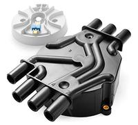 Bravex Ignition Distributor Cap and Rotor Kit fits Chevy Express 1500 GMC Jimmy Olds 96-07 4.3L V6 D328A 10452458 DR475 Brass Terminals