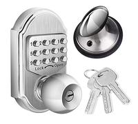 Bravex Keyless Entry Door Lock Deadbolt Keypad Sabbath Lock Stainless Steel 100% Mechanical Pass Code/Key No Risk of Low Power