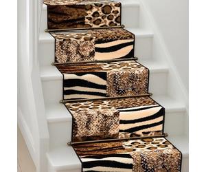 Bravich Animal Skin Texas Hallway Runner, 9mm Pile, 60 x 600 cm (2' x 20') | Carpet runners for hallways, long length, landing corridor entrance floor mat, traditional design, indoor, soft, durable, low