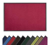Bravich Barrier Door Mat. Indoor & Outdoor Rubber Backed Floor Mats, Non Slip Dirt Trapper Door Mats. Heavy Duty Machine Washable Door Mats - 90x150cm - Burgundy