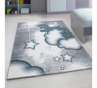 Bravich Blue Baby Bear Stars Rug - Kids - 80X150Cm
